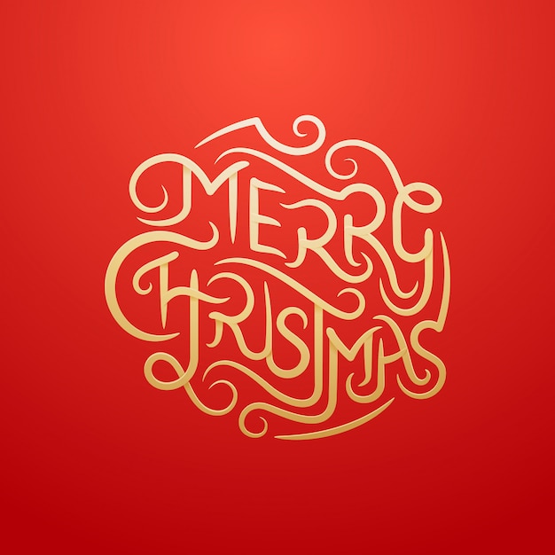 Vektor frohe weihnachten typografie