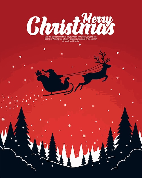 frohe Weihnachten und ein glückliches neues Jahr Social Media Post Banner Vorlage
