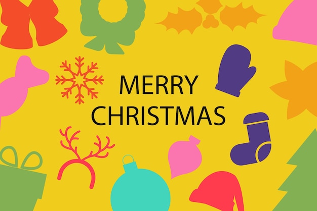 Frohe Weihnachten und frohes Neujahr Design für Banner Karte Cover Poster Werbung Tapete