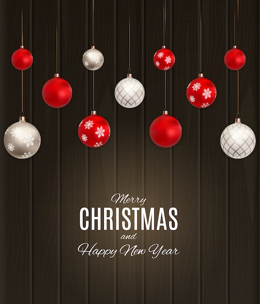 Frohe weihnachten und happy new year poster