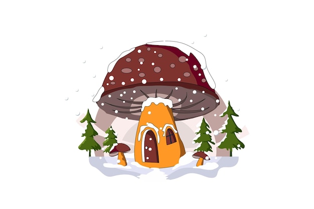 Frohe weihnachtsvektoren illustration flach