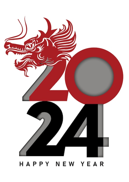 Vektor frohes chinesisches neujahr 2024, sternzeichen jahr des drachen, s. 179