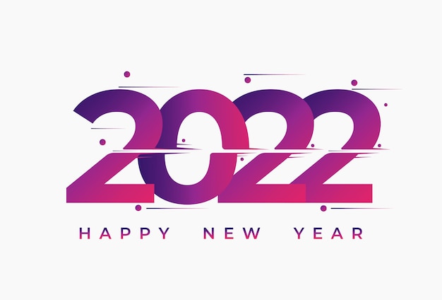 Vektor frohes neues 2022 jahr hintergrund