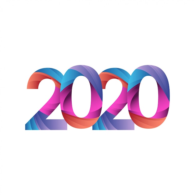 Frohes neues jahr 2020 vorlage