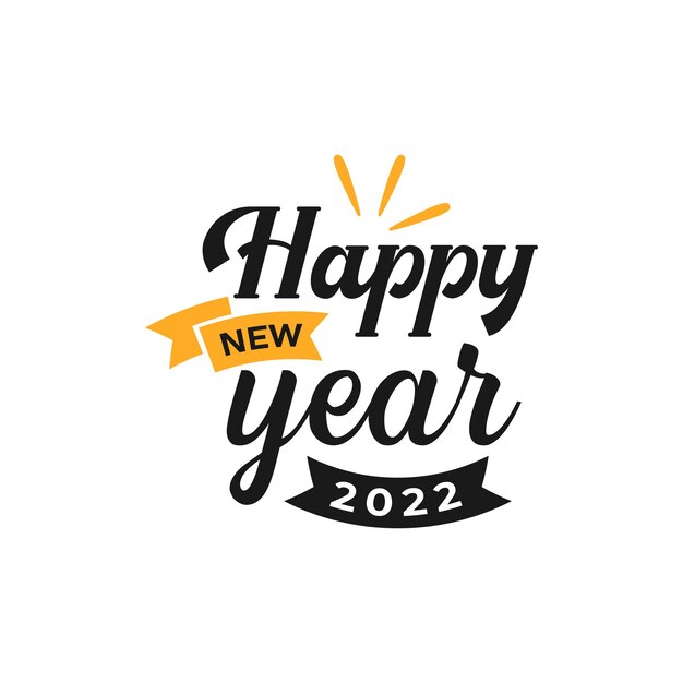 Frohes neues Jahr 2022 Schriftzug