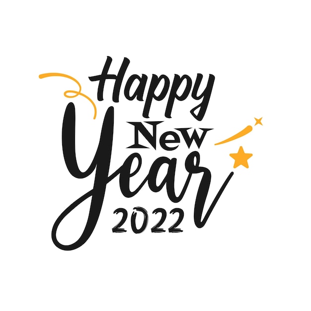 Frohes neues Jahr 2022 Schriftzug