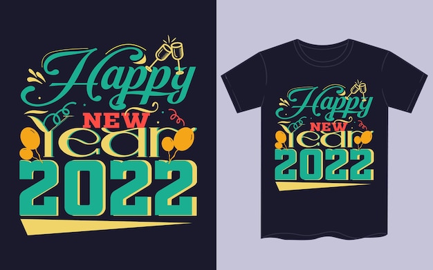 Frohes neues jahr 2022 t-shirt-design