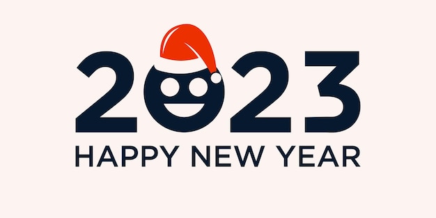 Frohes Neues Jahr 2023 Logodesign Neues Jahr 2023 Textdesign Vektorvorlage