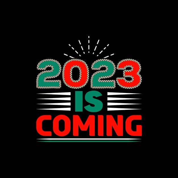 Frohes neues T-Shirt-Design 2023