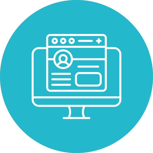 Frontend-Icon-Vektorbild kann für die Computerprogrammierung verwendet werden
