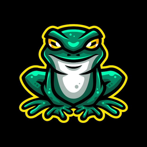 Frosch maskottchen logo