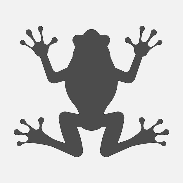 Vektor frosch-symbol isoliert auf weißem hintergrund vektor-illustration