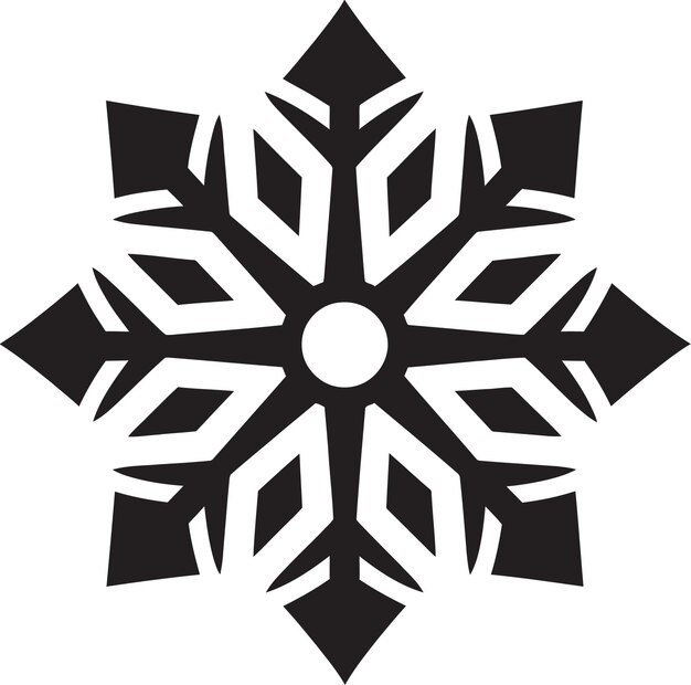 Vektor frozen finesse logo vector icon winters wonder iconic emblem icon