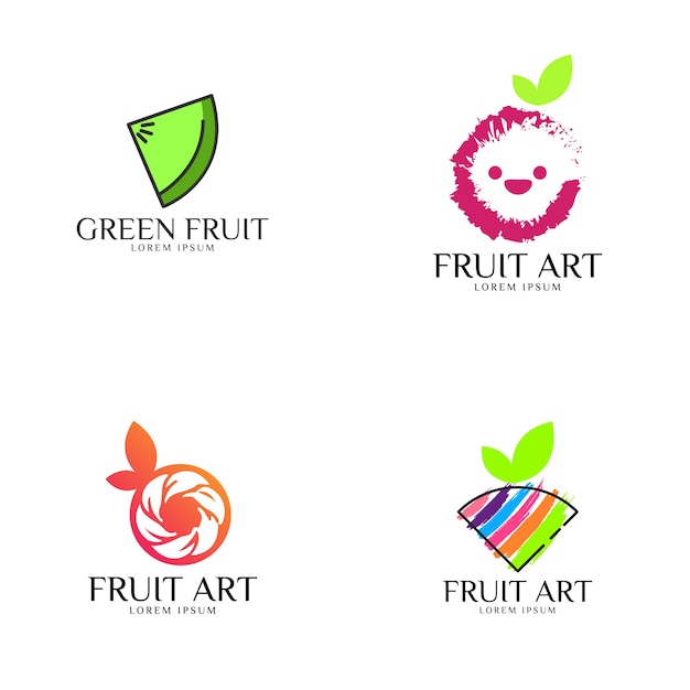 Frucht-logo-set