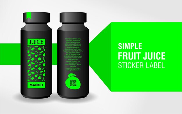 Fruchtsaft-etikettendesign