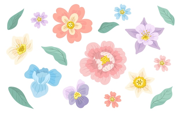 Frühlings-blumen-illustrationen