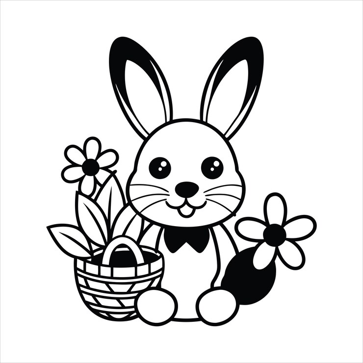 Vektor frühlings hase clippart svg