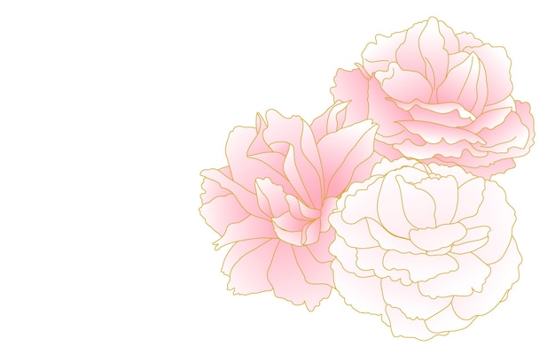 Frühlingsblumen und Pflanzenklumpen von Pinkgradient Doubleflowered Cherry Peony Cherry