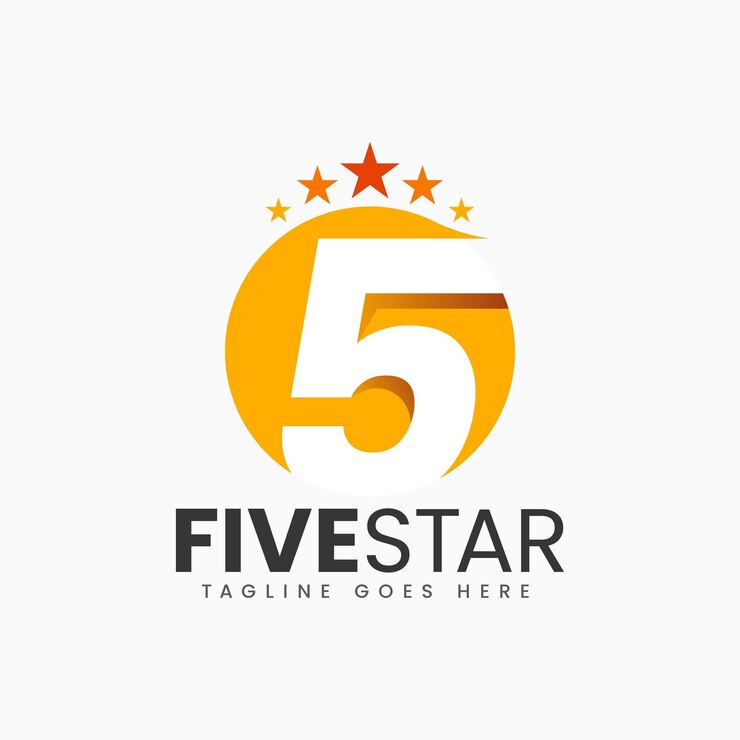 Fünf-Sterne-Logo-Design