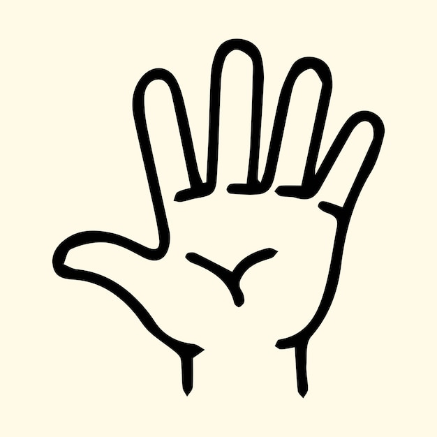 Vektor fünffinger-symbol