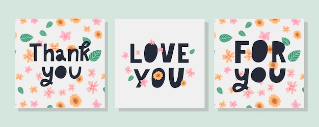 Für sie liebe setzen sie textbeschriftungs-valentinstag-banner mit blumen