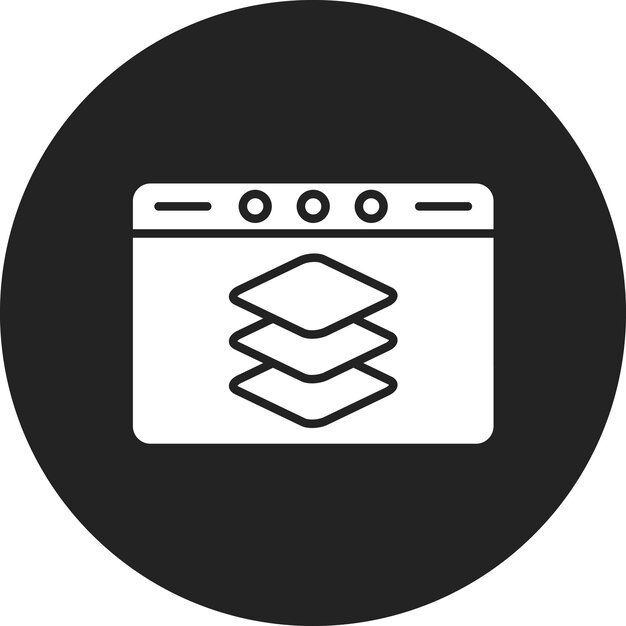 Full Stack Developer-Icon-Vektorbild Kann für UX und UI verwendet werden