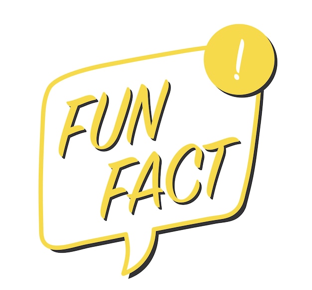 Fun fact über doodle-sprechblase