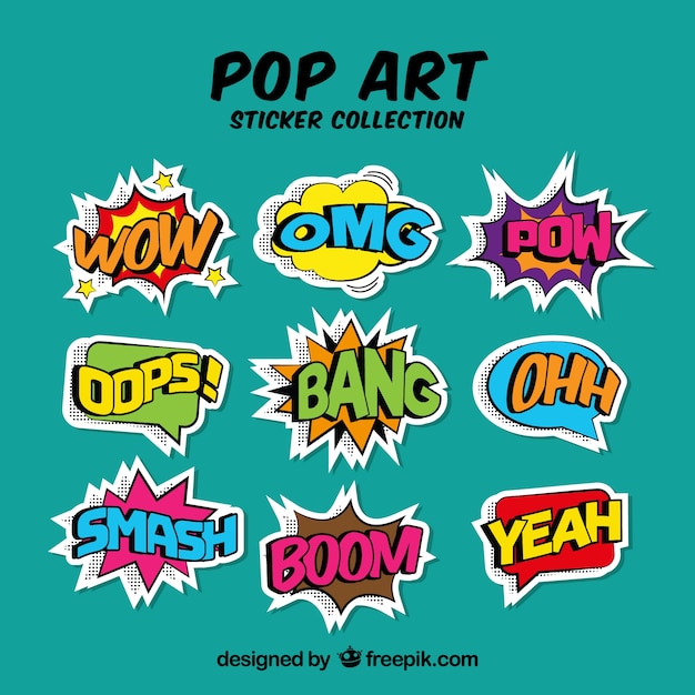 Fun pack von comic onomatopeien