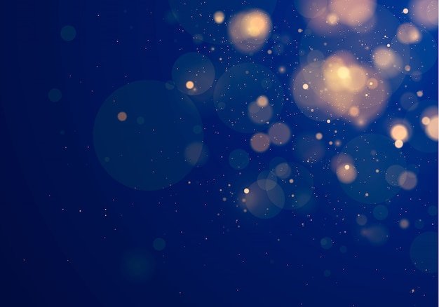 Funkelnde magische Staubpartikel. Abstrakter Hintergrund mit Bokeh-Effekt