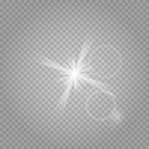 Funkelnde magische Staubpartikel. Heller Stern.
