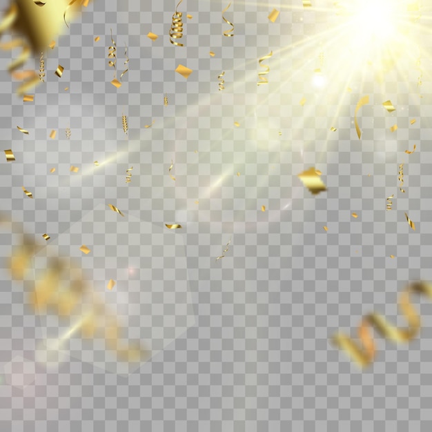 Funken und goldene sterne glitzern besonderer lichteffekt vektor funkelt auf transparentem hintergrund