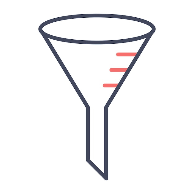 Funnel-vektor-illustrationsstil