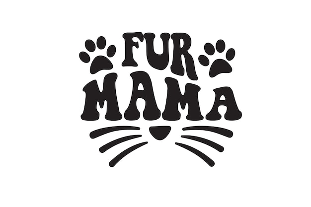 Vektor fur mama t-shirt