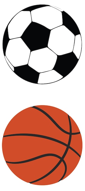 Fuß und Basketball