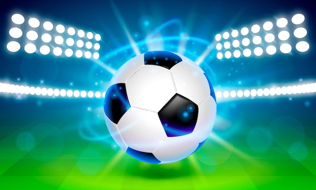 Fußball auf dem Spielfeld.