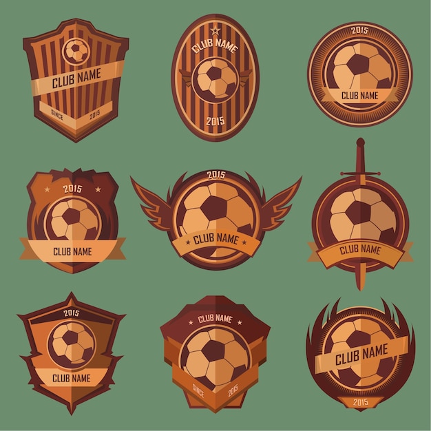 Vektor fußball embleme