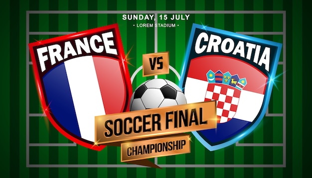 Fußball-Finale zwischen Frankreich und Kroatien