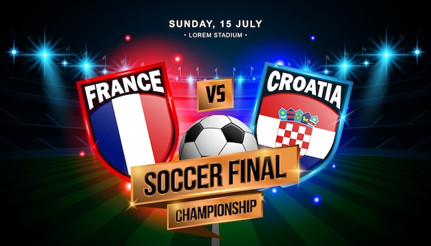 Fußball-Finale zwischen Frankreich und Kroatien