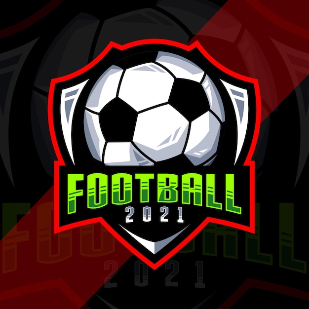 Fußball fußball logo design vorlage