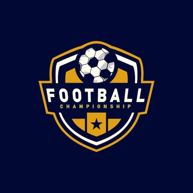 Fußball-Fußball-Logo-Vorlage