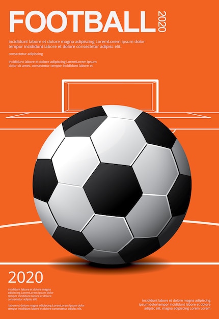 Fußball fußball poster vorlage