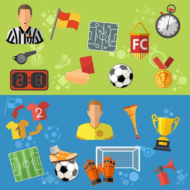 Fußball horizontale banner