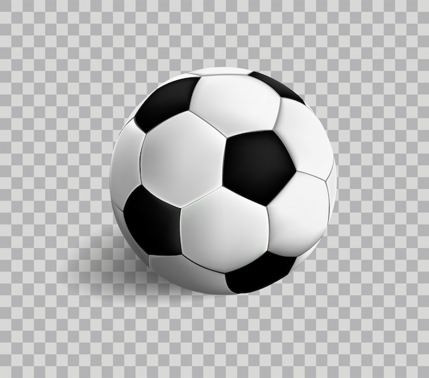 Fußball isoliert auf Transparenz