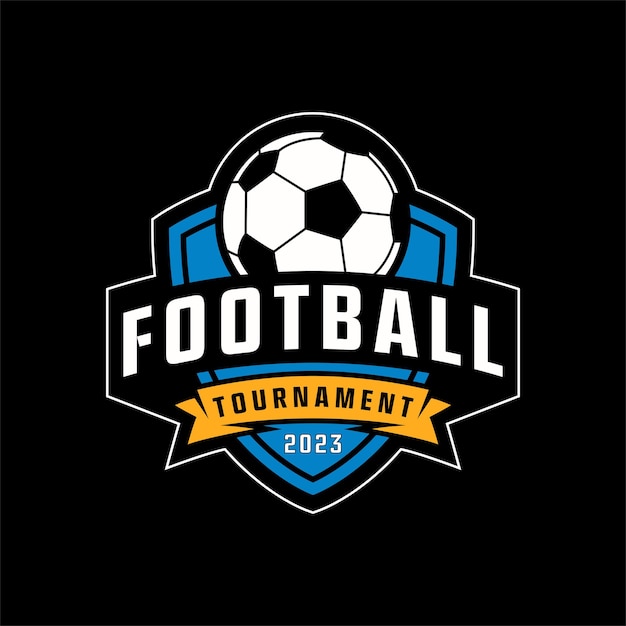 Fußball-Logo, Fußball-Logo, Sport-Logo, Sport-Vektor-Vorlage