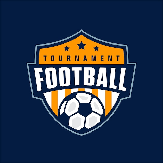 Fußball-Logo, Fußball-Logo, Sport-Logo, Sport-Vektor-Vorlage