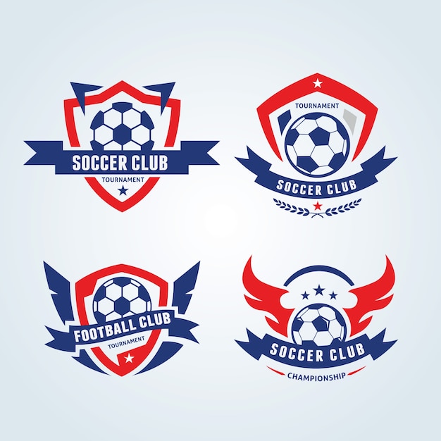 Fußball-logo, fußball-logo, sport-team-logo, vectortemplate