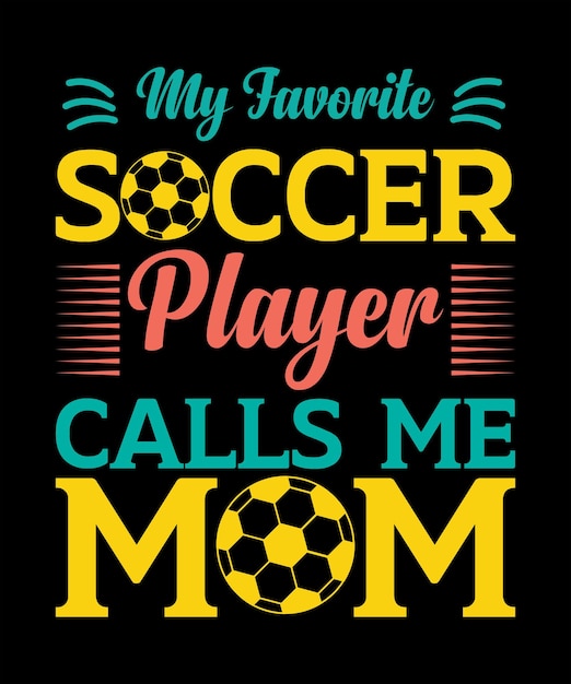 Fußball-mama-vektor-t-shirt-design