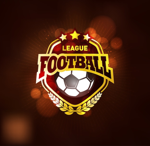 Fußball-Meister-Sieger-goldenes Emblem
