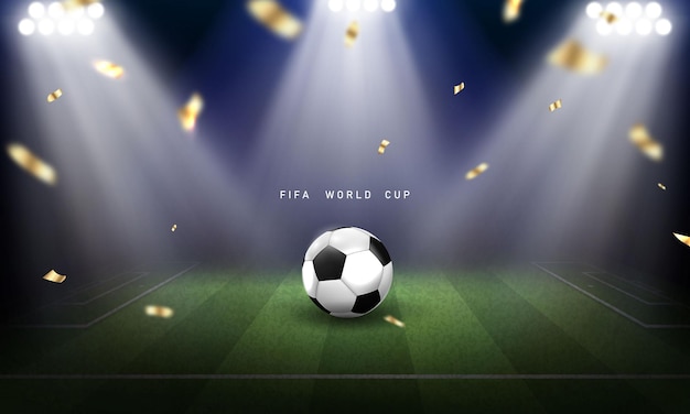 Fußball-muster-hintergrund für banner, fußballmeisterschaft 2022 in fifa