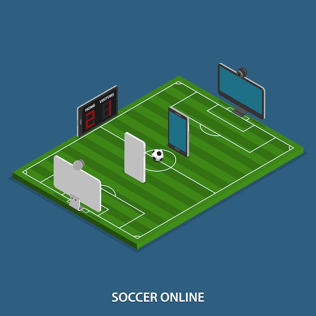 Fußball online isometric